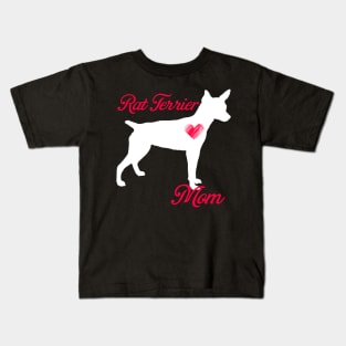 Rat terrier mom   cute mother's day t shirt for dog lovers Kids T-Shirt